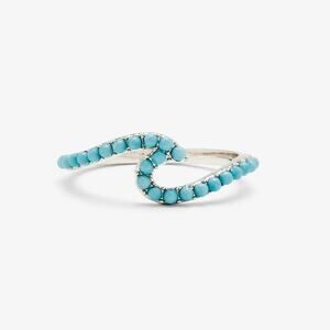 Pura Vida Stone Cabochon Beads Wave Ring